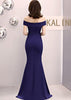 Vestido Sereia Ombro a Ombro com Fenda