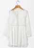 Vestido Curto Rodado com Renda