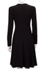 Vestido Preto Curto Evasê Manga Longa