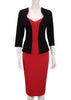 Vestido Midi Tubinho Decote Princesa Para Trabalhar