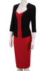Vestido Midi Tubinho Decote Princesa Para Trabalhar