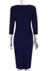 Vestido Midi Tubinho com Fenda Para Trabalhar