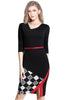 Vestido Midi Tubinho Com Cinto E Fenda Para Trabalhar
