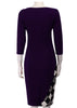 Vestido Midi Tubinho Com Cinto E Fenda Para Trabalhar