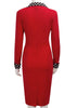 Vestido Midi Tubinho Com Cinto Para Trabalhar