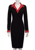 Vestido Midi Tubinho Com Cinto Para Trabalhar