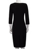 Vestido Tubinho Preto com Manga 3/4