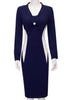 Vestido Midi Tubinho Social Que Afina Cintura