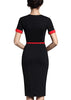 Vestido Midi Tubinho Manga Curta Para Trabalhar