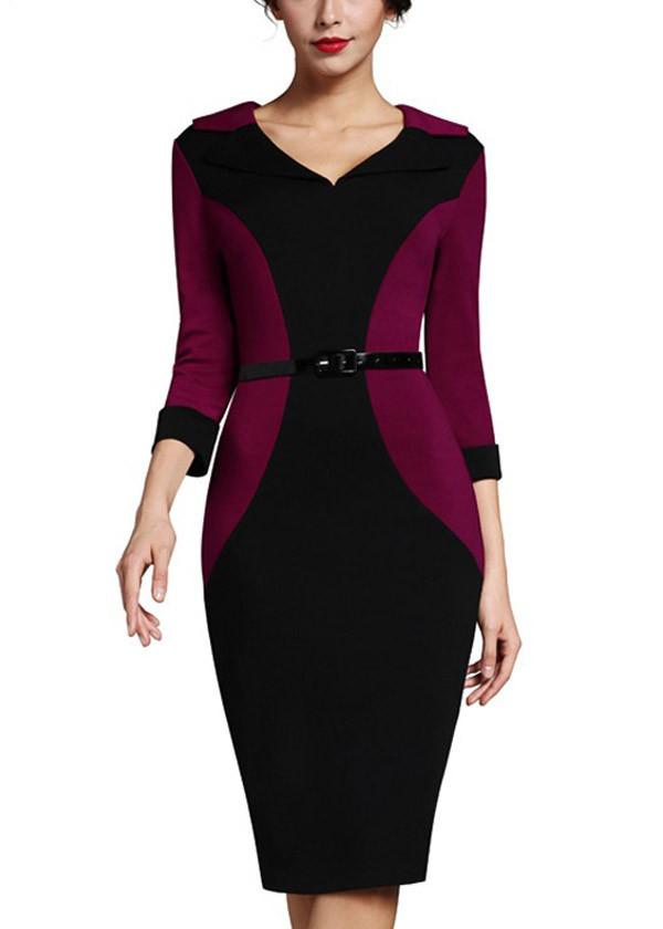 Vestido Midi Tubinho com Efeito Que Afina a Cintura