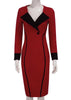 Vestido Midi Tubinho com Detalhe Geométrico
