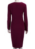 Vestido Midi Tubinho Decote Quadrado