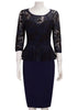 Vestido Peplum Com Renda Para Trabalhar