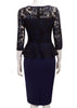 Vestido Peplum Com Renda Para Trabalhar