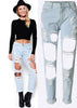 Calça Jeans Boyfriend Destroyed