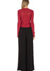 Calça Pantalona Com Fenda Lateral