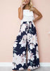 Calça Pantalona Estampada De Amarrar