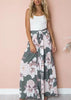 Calça Pantalona Estampada De Amarrar