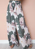 Calça Pantalona Estampada De Amarrar