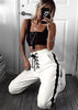 Calça Moletom Feminina Com Listra Lateral