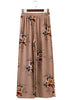 Calça Pantalona Estampa Floral Com Fenda