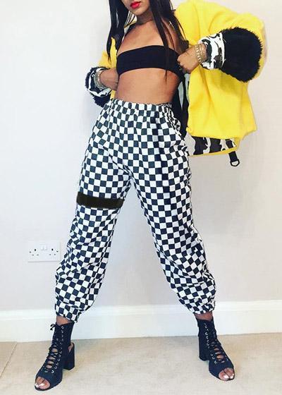 Calça Jogger com Estampa Xadrez