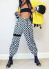 Calça Jogger com Estampa Xadrez