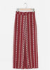 Calça Pantalona Estampada com Fenda