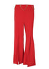 Calça Flare Fenda com Corrente