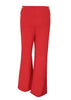 Calça Flare Fenda com Corrente