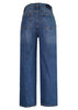 Calça Jeans Bordada com Perola
