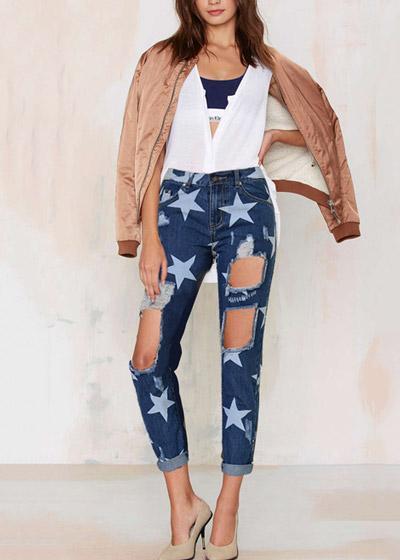 Calça Jeans Boyfriend Destroyed