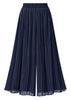 Calça Pantacourt Plissada