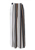 Calça Pantalona Listrada com Fenda