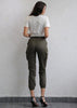 Calça Cargo Sarja Feminina