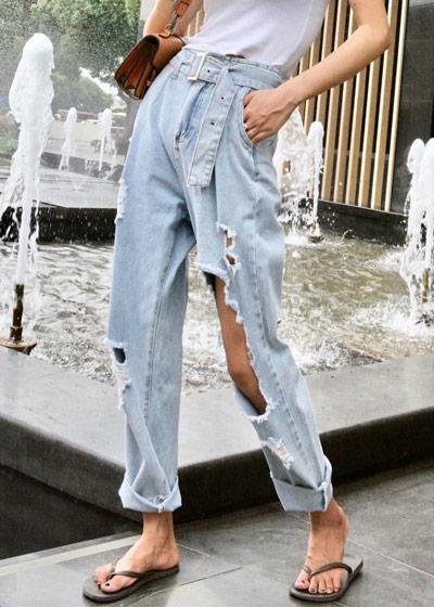 Calça Jeans Rasgadinha e Destroyed