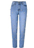 Calça Jeans com Pérolas