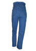 Calça Capri Jeans Cintura Alta com Cinto