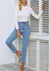 Calça Jeans Cigarrete Cintura Alta