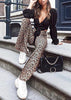 Calça Flare Onça