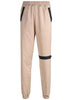 Calca Jogger Feminina Bege Preto