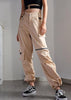 Calça Cargo Feminina Cintura Alta com Bolsos