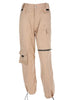 Calça Cargo Feminina Cintura Alta com Bolsos