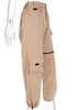 Calça Cargo Feminina Cintura Alta com Bolsos