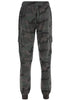 Calça Jogger Camuflada Feminina Cintura Alta com Bolsos