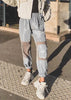 Calça Cargo Feminina Larga Cintura Alta com Bolsos