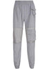 Calça Cargo Feminina Larga Cintura Alta com Bolsos