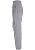 Calça Cargo Feminina Larga Cintura Alta com Bolsos