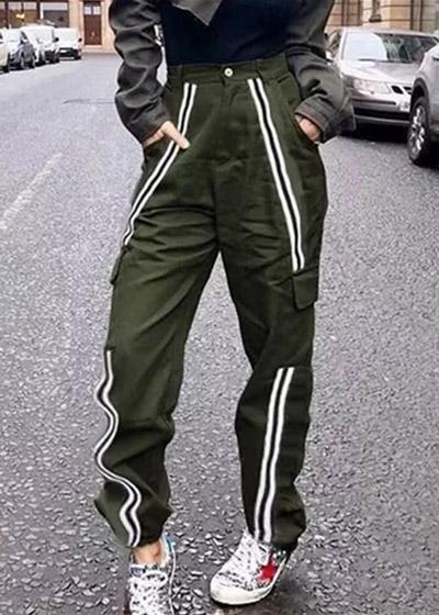 Calça Esportiva Feminina com Listra e Bolso do Lado