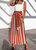 Calça Pantalona Listrada Colorida